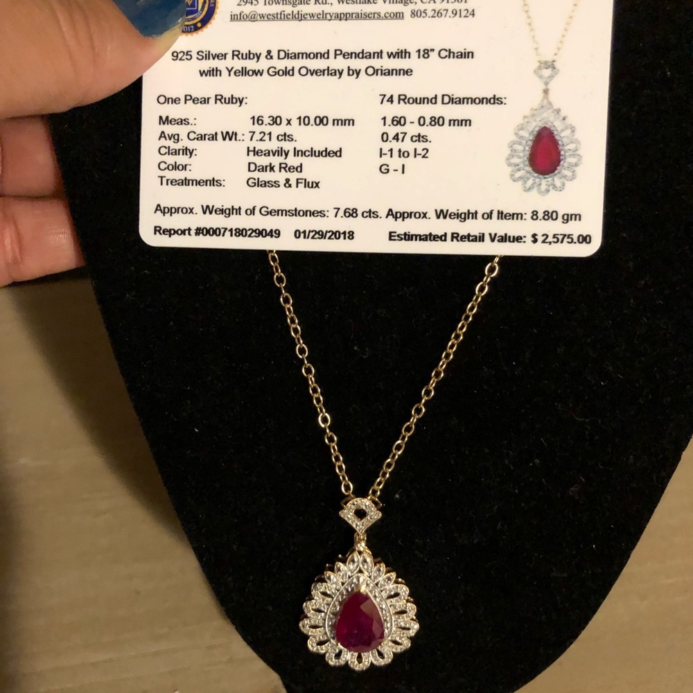 Ruby necklace - Picture 3 of 8